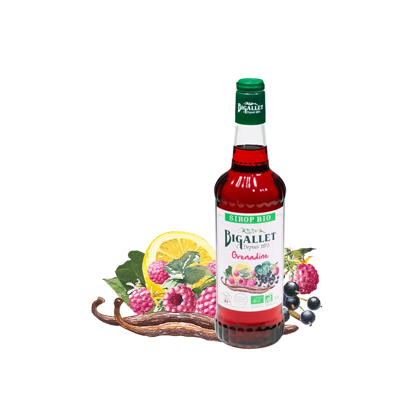 Sirop de grenadine Bigallet bio / 70cl