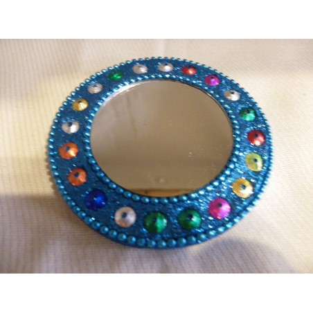 Miroir fantaisie / Inde - Perles