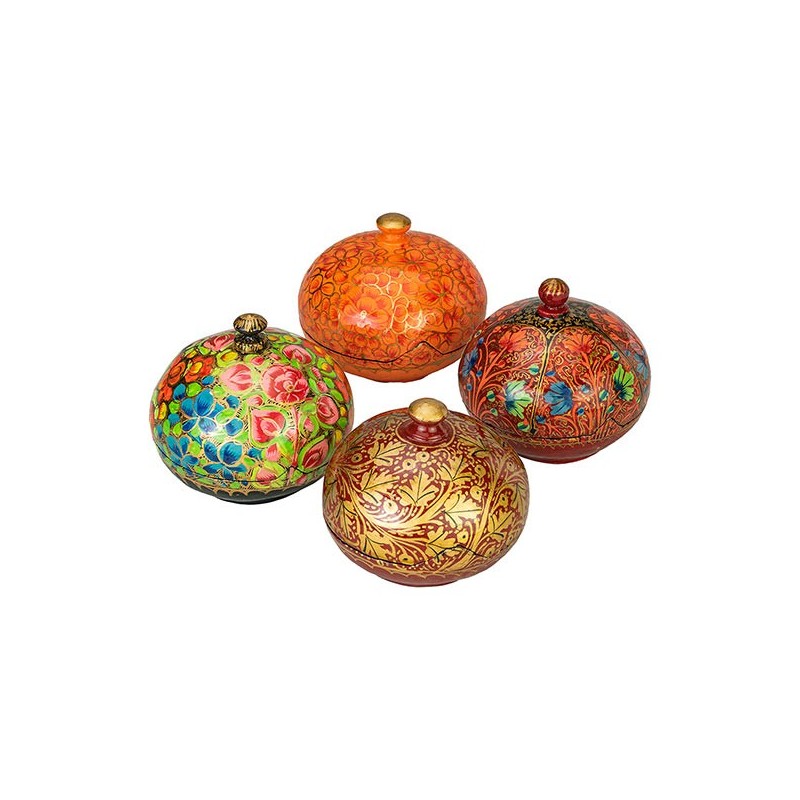 Boite laquée cachemire / Papier mâché - Inde