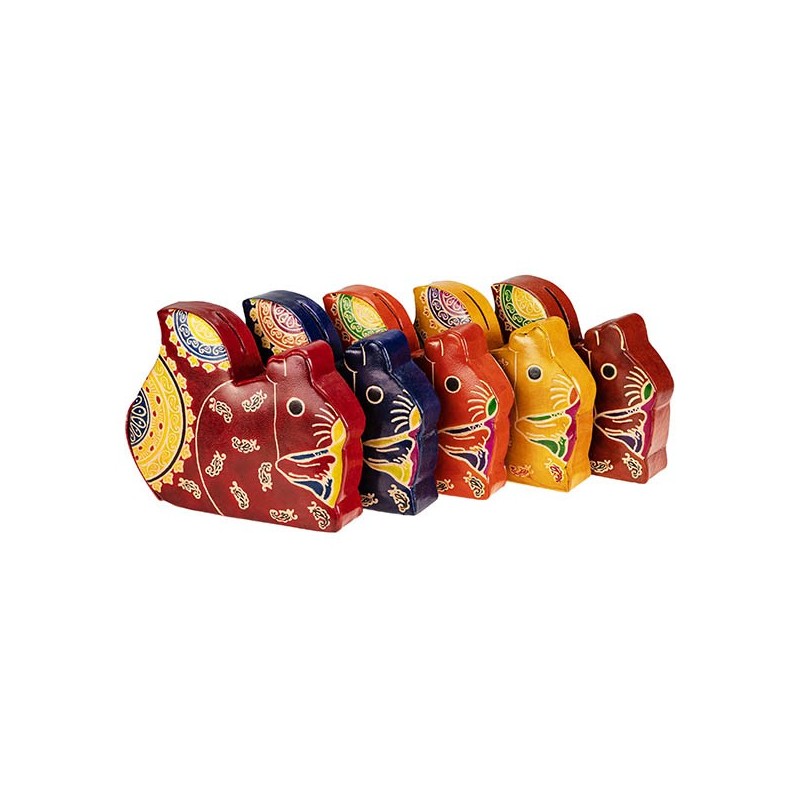 Tirelire Animal Contigo / Inde - Cuir