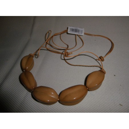 Collier Carambola beige / Equateur