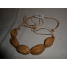 Collier Carambola beige / Equateur