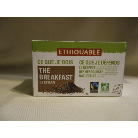Thé Ethiquable Breakfast / 20 sachets