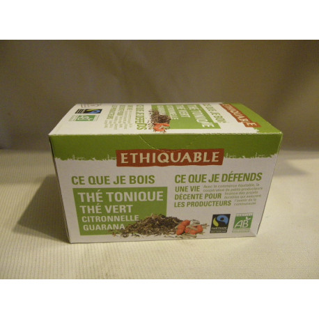 Thé Ethiquable Tonique Guarana / 20 sachets