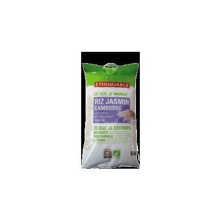 Riz Jasmin Blanc Cambodge Bio / 5kg
