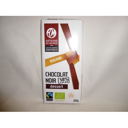 Chocolat Solidar'monde Noir dessert / 200g