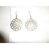 Boucles d'oreilles métal ajouré / Inde
