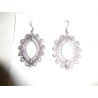 Boucles d'oreilles métal ajouré / Inde
