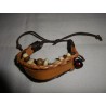 Bracelet indonésien / Cuir, coquillages