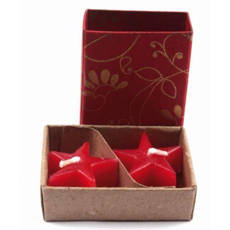 bougies cœur *2 / Inde