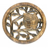 Dessous de plat Chouette / Bois de manguier - Inde