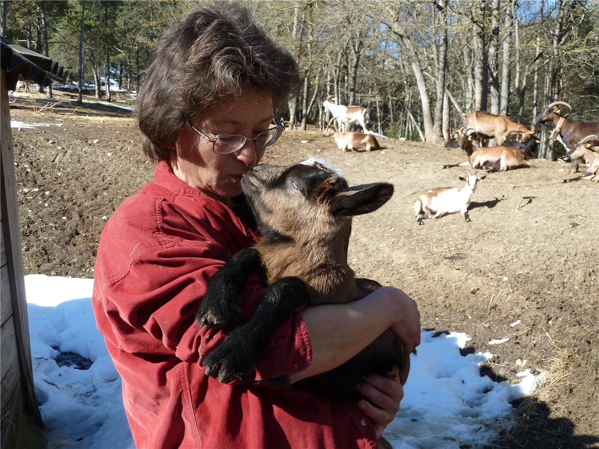 Véro et un chevreau